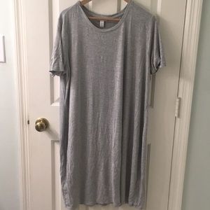 Super soft gray T-shirt dress 3x